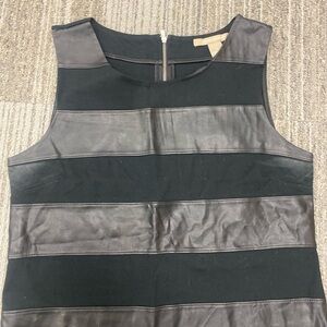 Banana Republic Black and Gray Panel Dress
